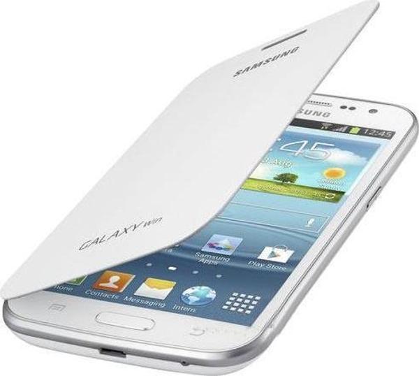 Galaxy Win i8552 ile Uyumlu Flip Cover Kılıf Beyaz EF-FI855BWEGWW - Image 1