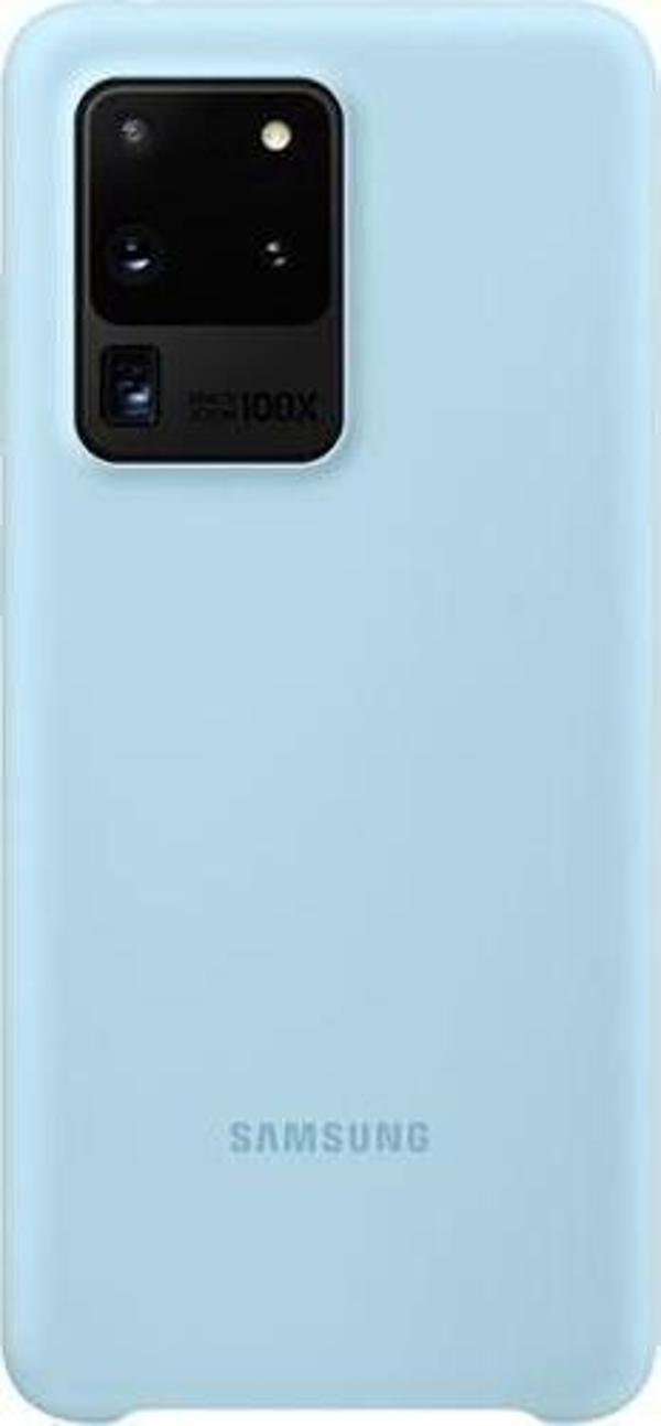 Galaxy S20 Ultra ile Uyumlu Silikon Kılıf Mavi EF-PG988TLEGWW - Image 1