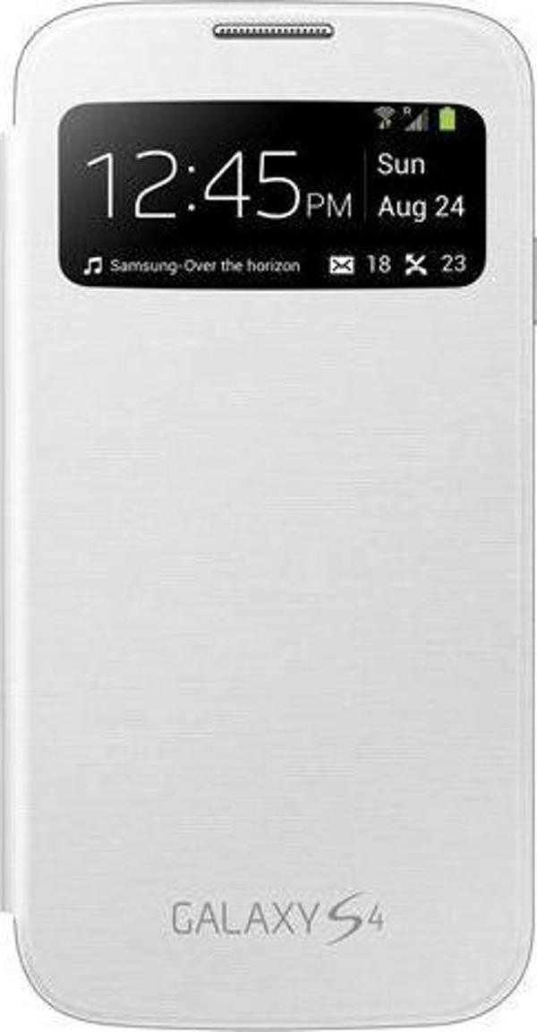 Galaxy S4 i9500 ile Uyumlu S View Cover Kılıf Beyaz EF-CI950BWEGWW - Image 1