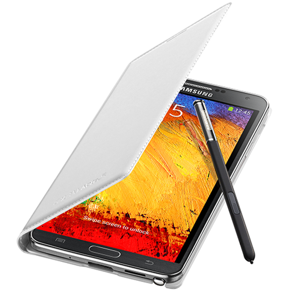 Galaxy Note 3 N9000 ile Uyumlu Flip Wallet Kılıf Beyaz EF-WN900B - Image 1