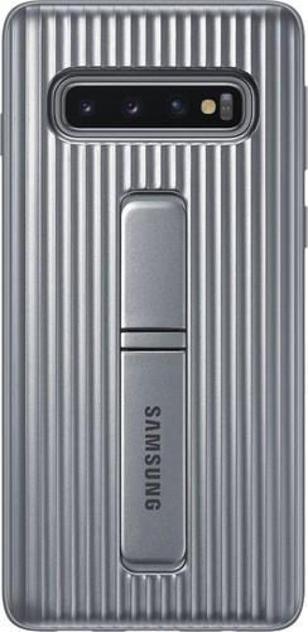 Galaxy S10 ile Uyumlu Protective Standing Cover Gümüş EF-RG973CSEGWW - Image 1