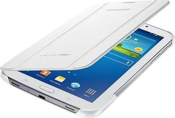 Galaxy Tab 3 7.0" T210 ile Uyumlu Bookcover Kılıf Beyaz EF-BT210BWEGWW - Image 1
