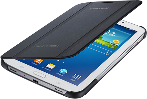 Galaxy Tab 3 7.0" T210 ile Uyumlu Bookcover Kılıf Siyah EF-BT210BSEGWW - Image 1