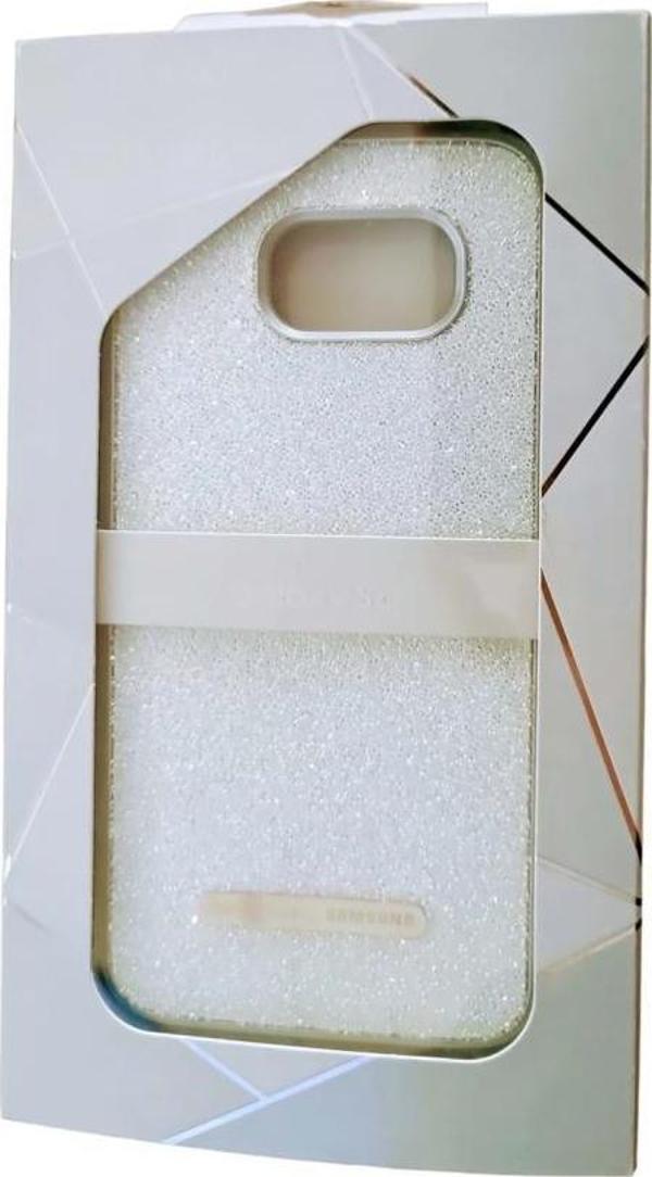 Galaxy S6 ile Uyumlu Zirkon Arka Kapak Aurora White - Image 1