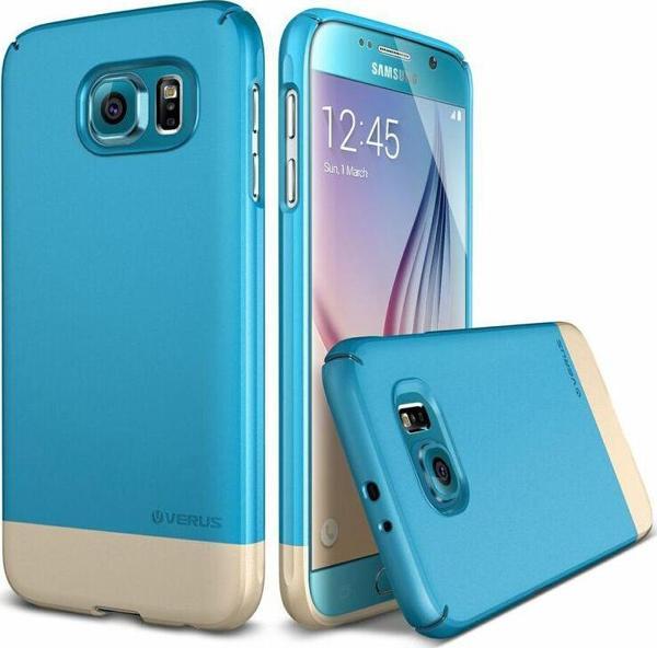 Verus Galaxy S6 ile Uyumlu Case 2Link Kılıf Sapphire Blue - Image 1