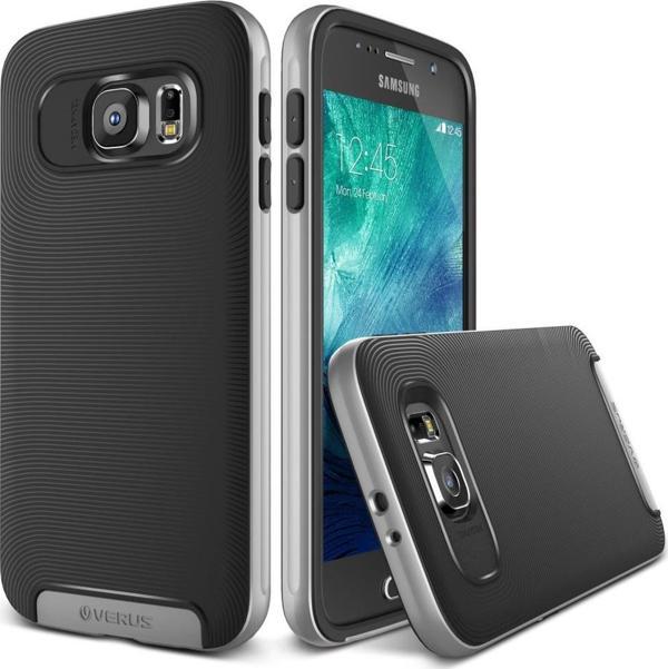 Verus Galaxy S6 ile Uyumlu Case Crucial Bumper Kılıf Light Silver - Image 1