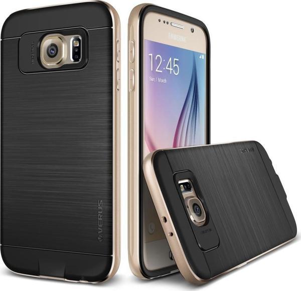 Verus Galaxy S6 ile Uyumlu Case Iron Shield Kılıf Gold - Image 1