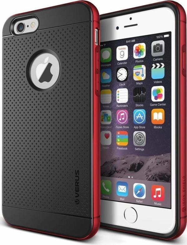 Verus iPhone 6 Plus ile Uyumlu Case Iron Shield Series Kılıf Renk  Kiss Red - Image 1
