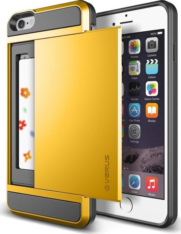 Verus iPhone 6 Plus/6S Plus ile Uyumlu Damda Slide Kılıf Special Yellow - Image 1