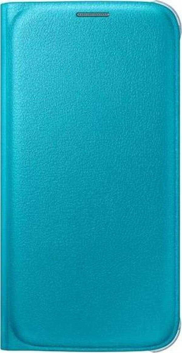 Galaxy S6 ile Uyumlu Flip Wallet (Deri Görünümlü) Mavi EF-WG920PLEGWW - Image 1