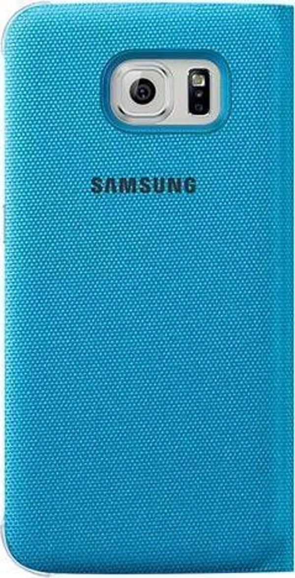 Galaxy S6 ile Uyumlu Flip Wallet (Tekstil) Açık Mavi EF-WG920BLEGWW - Image 1