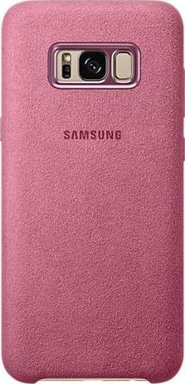 Galaxy S8 Plus ile Uyumlu Alcantara Cover Pembe EF-XG955APEGWW - Image 1
