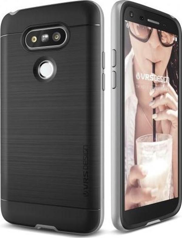 Verus G5 ile Uyumlu High Pro Shield Kılıf Light Silver - Image 1