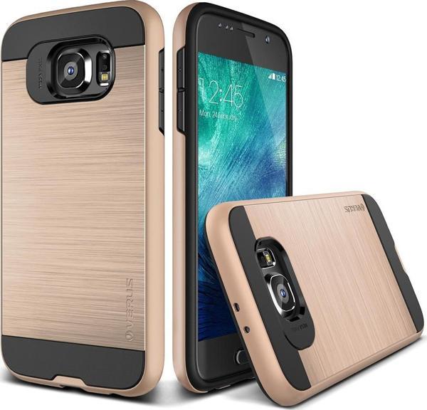 Verus Galaxy S6 ile Uyumlu Case Verge Kılıf Shine Gold - Image 1