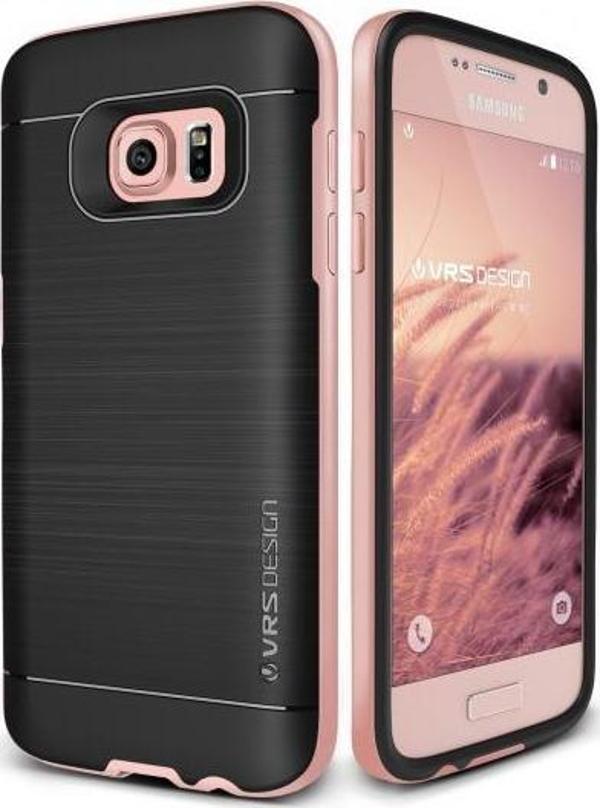 Verus Galaxy S7 ile Uyumlu High Pro Shield Kılıf Rose Gold - Image 1