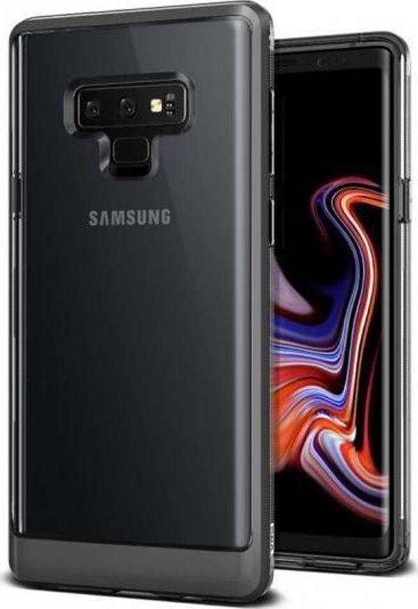 VRS Design Galaxy Note 9 ile Uyumlu Crystal Bumper Kılıf Steel Silver - Image 1