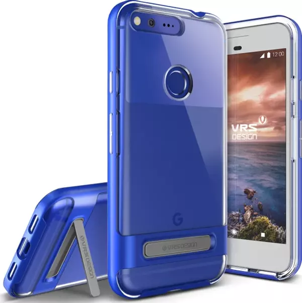 VRS Design Pixel XL ile Uyumlu ile Uyumlu Crystal Bumper Kılıf Blue - Image 1