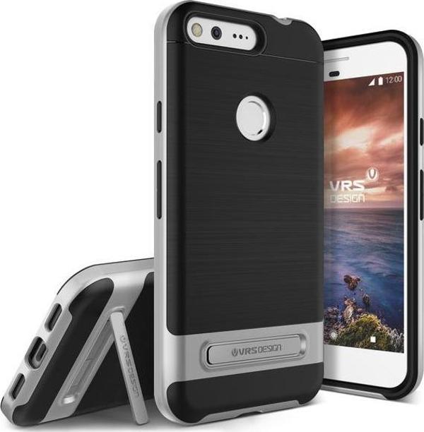 VRS Design Pixel XL ile Uyumlu ile Uyumlu High Pro Shield Kılıf Light Silver - Image 1