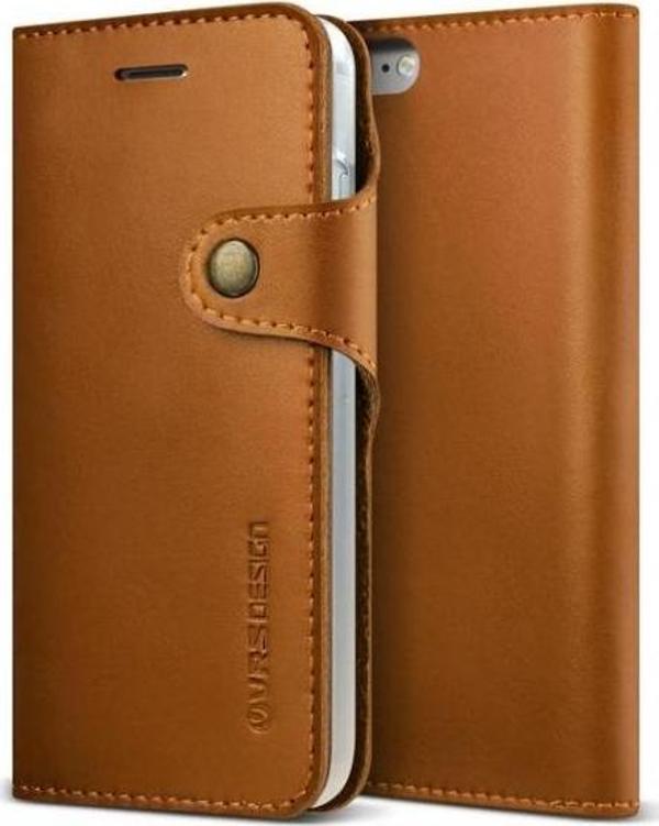 VRS Design iPhone 8 / 7 ile Uyumlu Native Diary Kılıf Brown - Image 1