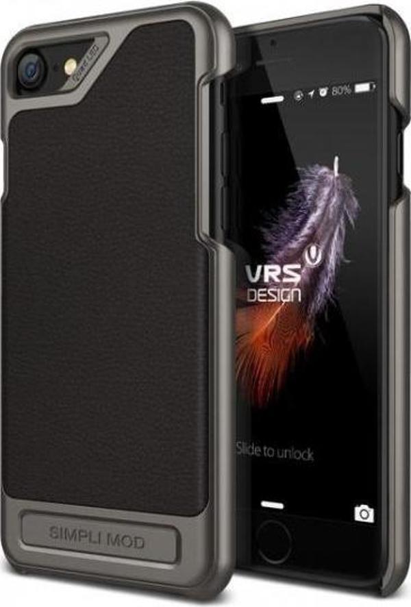 VRS Design iPhone 8 / 7 ile Uyumlu Simpli Mod Kılıf Black - Image 1