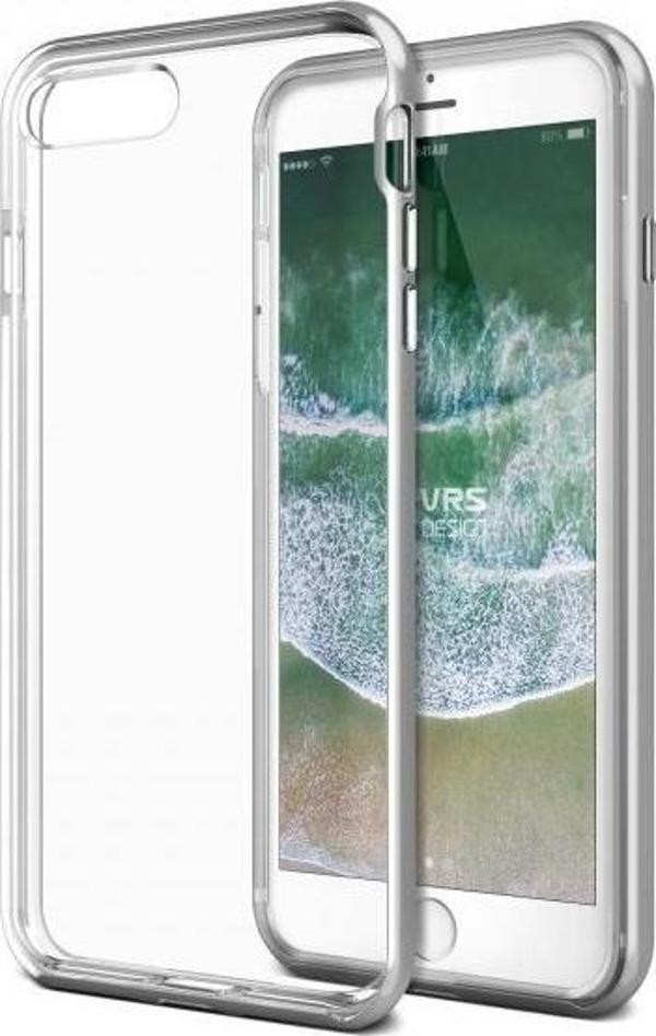 VRS Design iPhone 8 Plus / 7 Plus ile Uyumlu New Crystal Bumper Kılıf Silver - Image 1