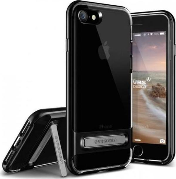 VRS Design iPhone 8/7 ile Uyumlu Crystal Bumper Kılıf Jet Black - Image 1