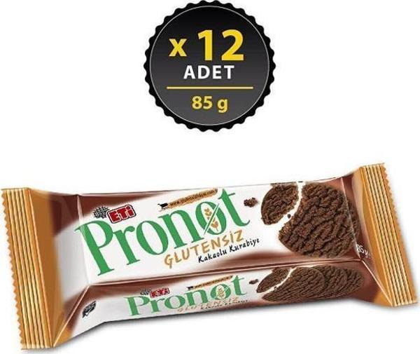 Pronot Kakaolu Glutensiz Kurabiye 85  gr x 12 Adet - Image 1