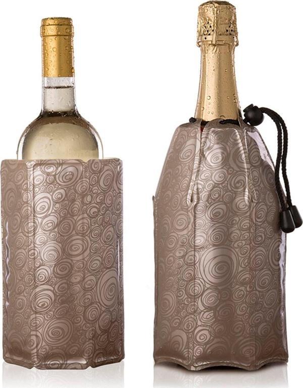Vacu Vin 3887560 Aktif Şarap / Şampanya Soğutucu Platin - Image 1