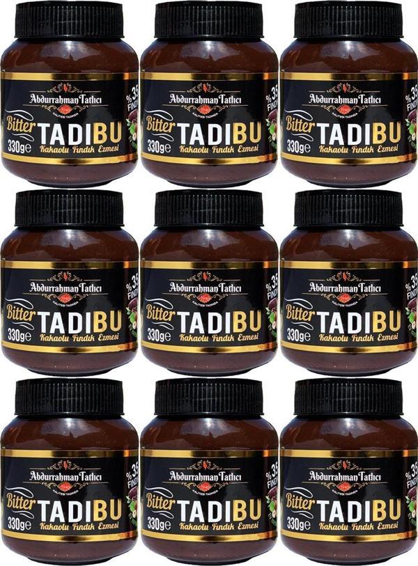 Tadıbu BİTTER Kakaolu Fındık Ezmesi 330 GR x 9 Adet - Image 1