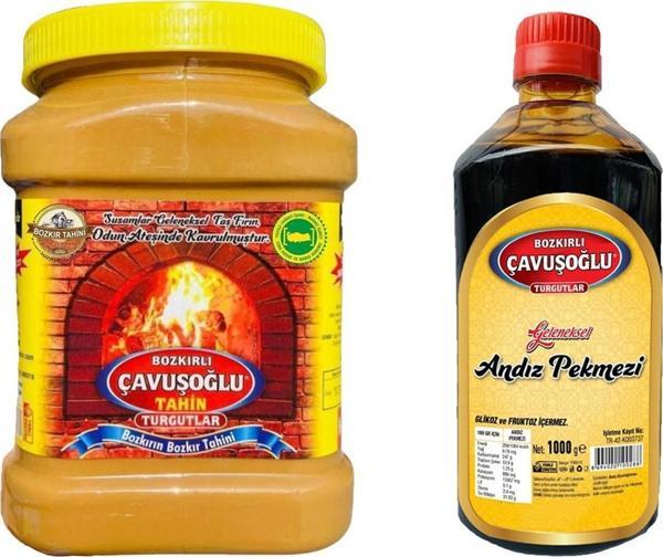 Bozkırlı Çavuşoğlu Tahin Kepeksiz 930 gr + Andız Pekmezi 1000 gr - Image 1