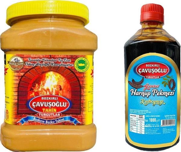 Bozkırlı Çavuşoğlu Tahin Kepeksiz 930 gr + Keçiboynuzu Pekmezi 1000 gr - Image 1