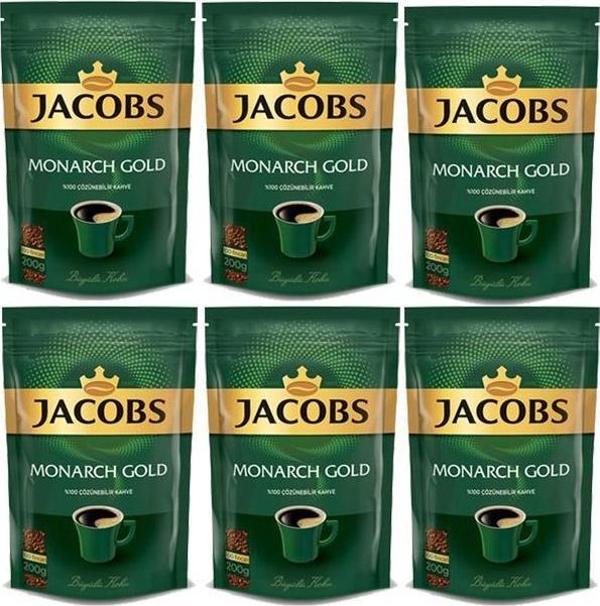 Jacobs Monarch Gold Kahve 1200 gr Eko Paket(200 gr x 6 Adet) - Image 1