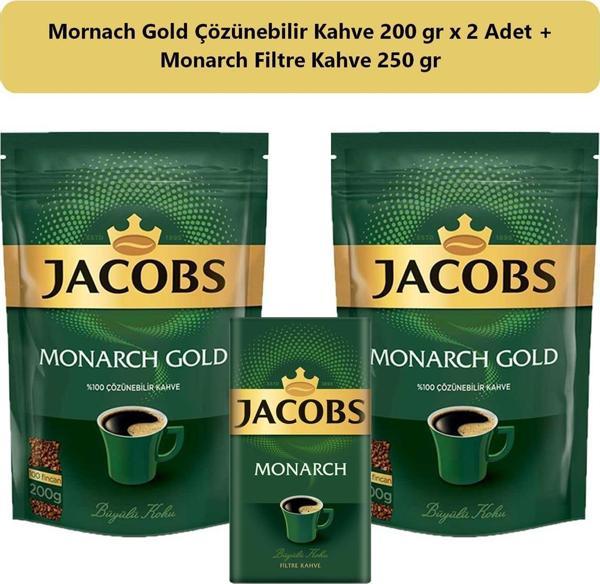 Jacobs Monarch Gold Kahve 400 gr + Monarch Filtre Kahve 250 gr - Image 1