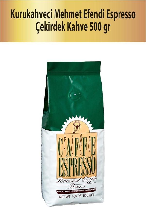 Kurukahveci Mehmet Efendi Caffe Espresso Çekirdek Kahve 500 gr - Image 1