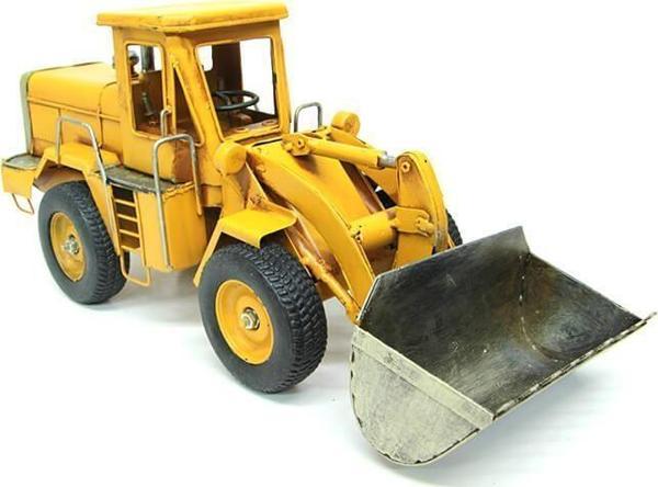 Dekoratif Metal İş Makinesi Biblo Dekoratif Hediyelik - Image 1