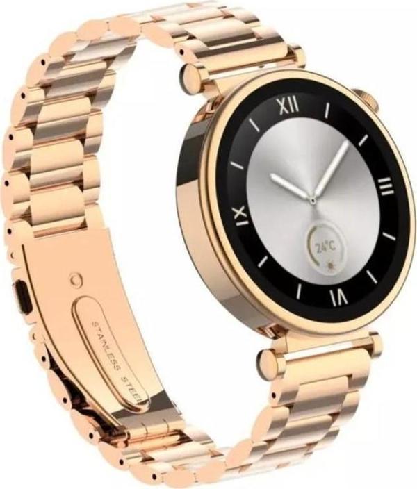 Haino Teko Rw-43 Gerçek Amoled Ekran Android İos Harmonyos Uyumlu 3 Kordonlu Bileklik Hediyeli Akıllı Saat Gold - Image 1