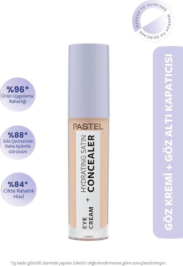 Show By Pastel Eye Cream + Hydrating Satin Concealer - Göz kremi + Göz Altı Kapatıcısı 61 Vanilla - Image 1