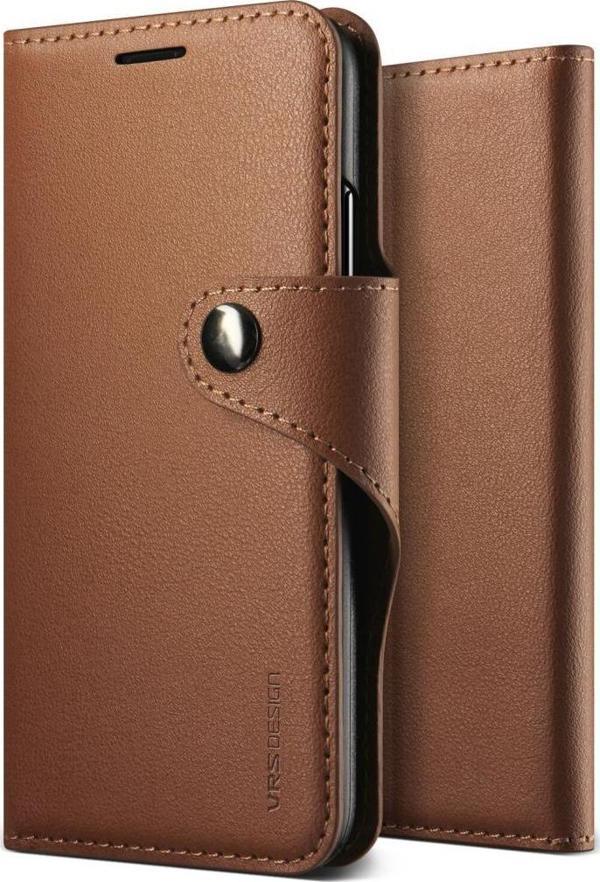 VRS Design İPhone X ile Uyumlu Daily Diary Kılıf Brown - Image 1