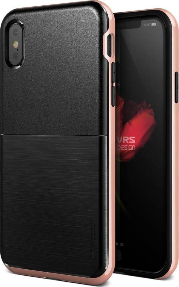 VRS Design iPhone X ile Uyumlu High Pro Shield Kılıf Rose Gold - Image 1