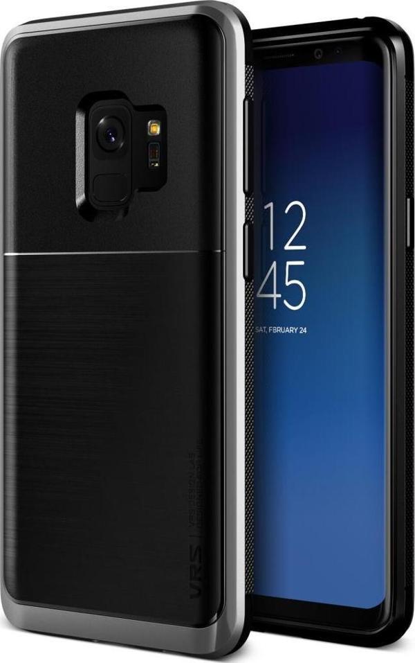 VRS Design Galaxy S9 ile Uyumlu High Pro Shield Kılıf Steel Silver - Image 1