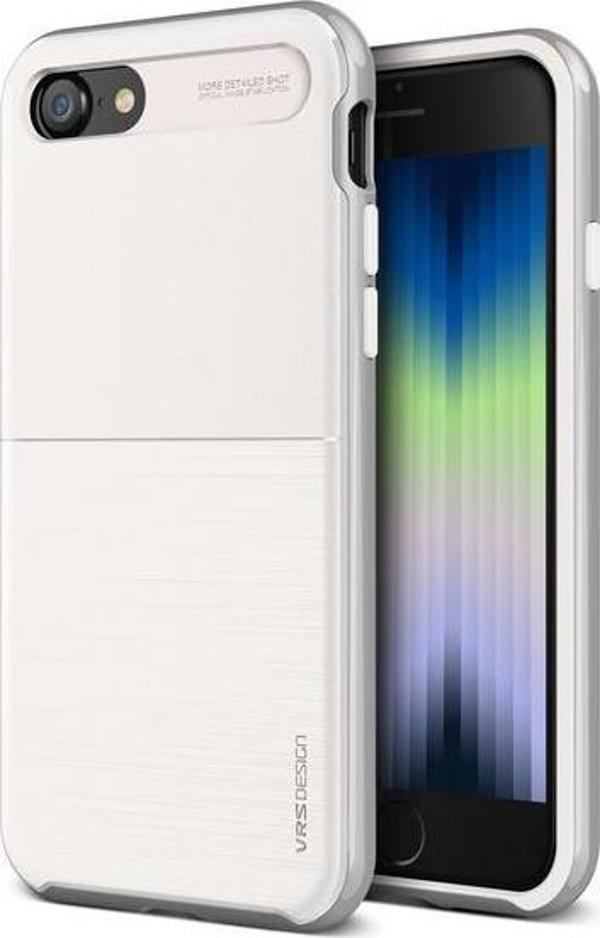 VRS Design iPhone Se 2022/2020/8/7 ile Uyumlu New High Pro Shield Kılıf White Silver - Image 1