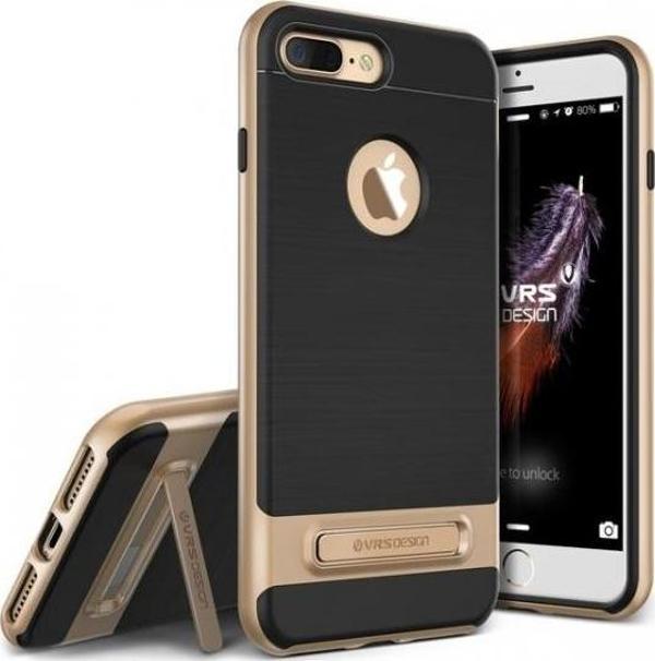 VRS iPhone 7 Plus ile Uyumlu High Pro Shield Kılıf Shine Gold - Image 1