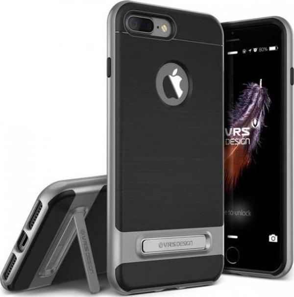 VRS iPhone 7 Plus ile Uyumlu High Pro Shield Kılıf Steel Silver - Image 1