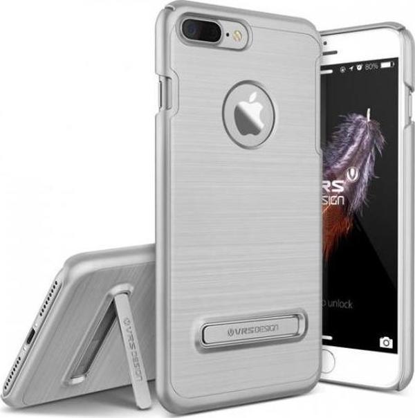 VRS iPhone 7 Plus ile Uyumlu Simpli Lite Kılıf Light Silver - Image 1