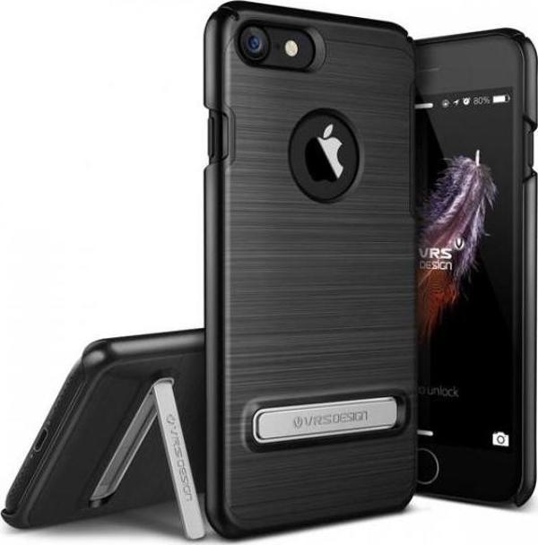VRS iPhone 7 ile Uyumlu Simpli Lite Kılıf Black - Image 1