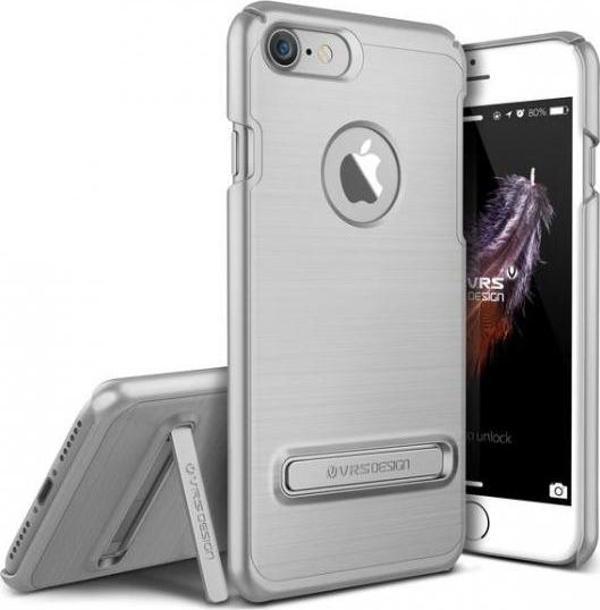 VRS iPhone 7 ile Uyumlu Simpli Lite Kılıf Light Silver - Image 1