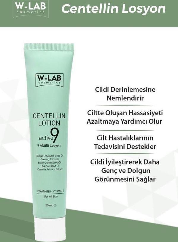 W-Lab Kozmetik Centellin 9 Aktifli Losyon 50 ML - Image 1