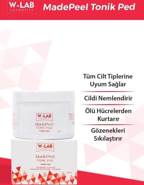 W-Lab Kozmetik Madepeel Tonic Ped 40 Adet - Image 1