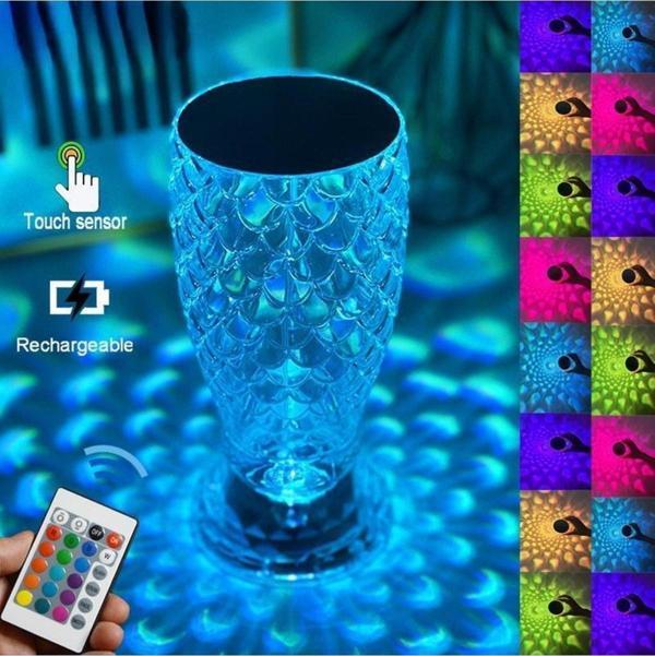 Torima Lw-8 Şarjlı Kristal Vazo Elmas Masa Lambası Dokunmatik Romantik Akrilik Led Gece Lambası - Image 1