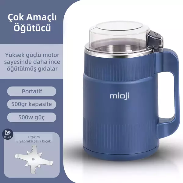 Mioji Mio CG34 500 W Paslanmaz Çelik Bıçak Kompakt Baharat ve Kahve Öğütücü - Image 1